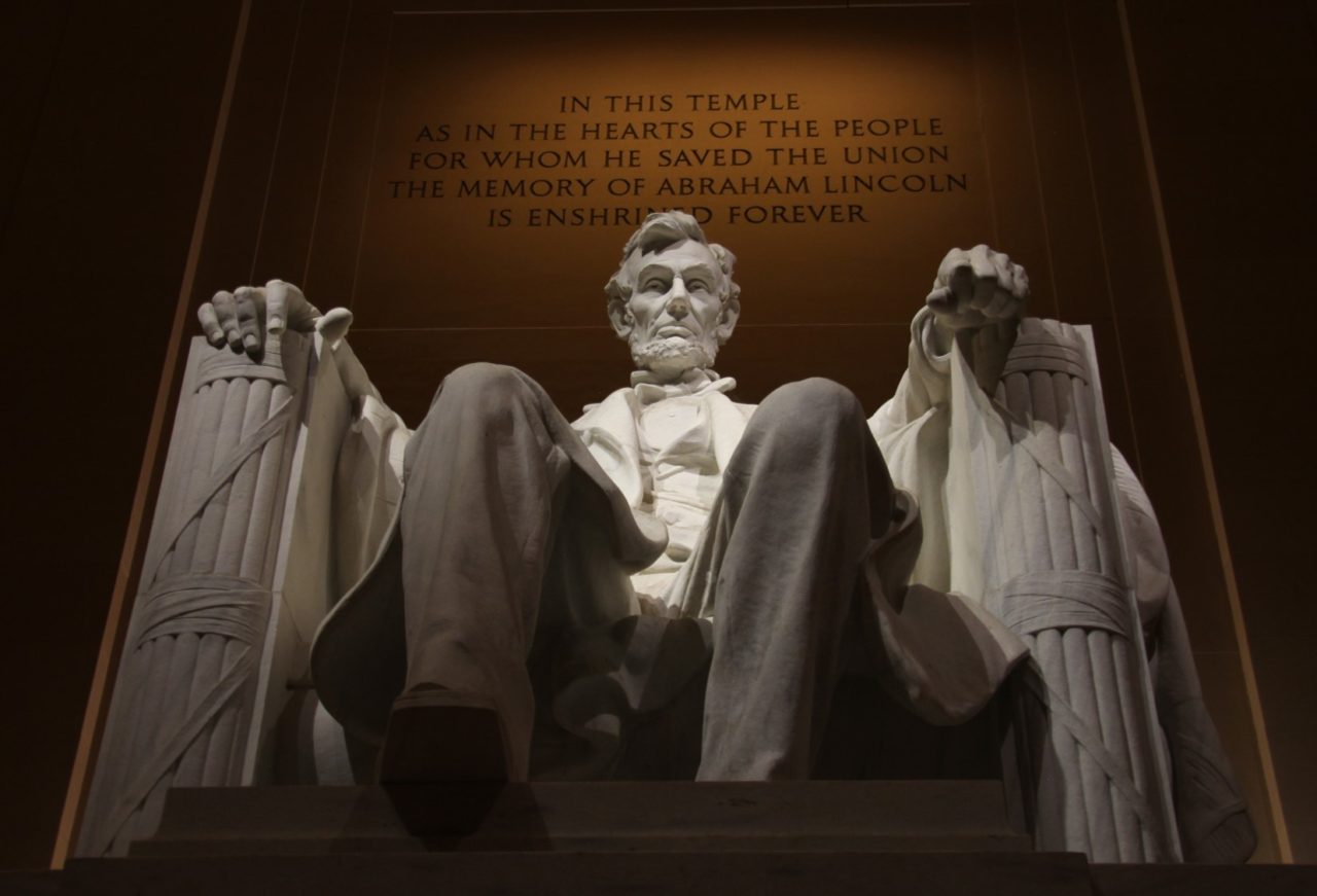 Lincoln Memorial honoring the 16th president who was also a master salesman